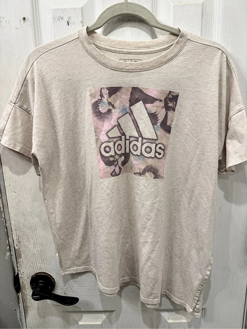 adidas Floral Graphic Short Sleeve Tee Size XL